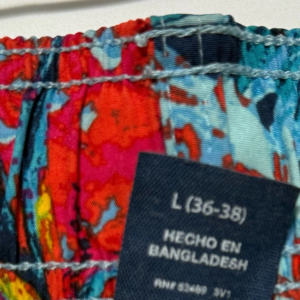 George Men's Size L Pineapple Print‎ Swim Trunks - Excellent